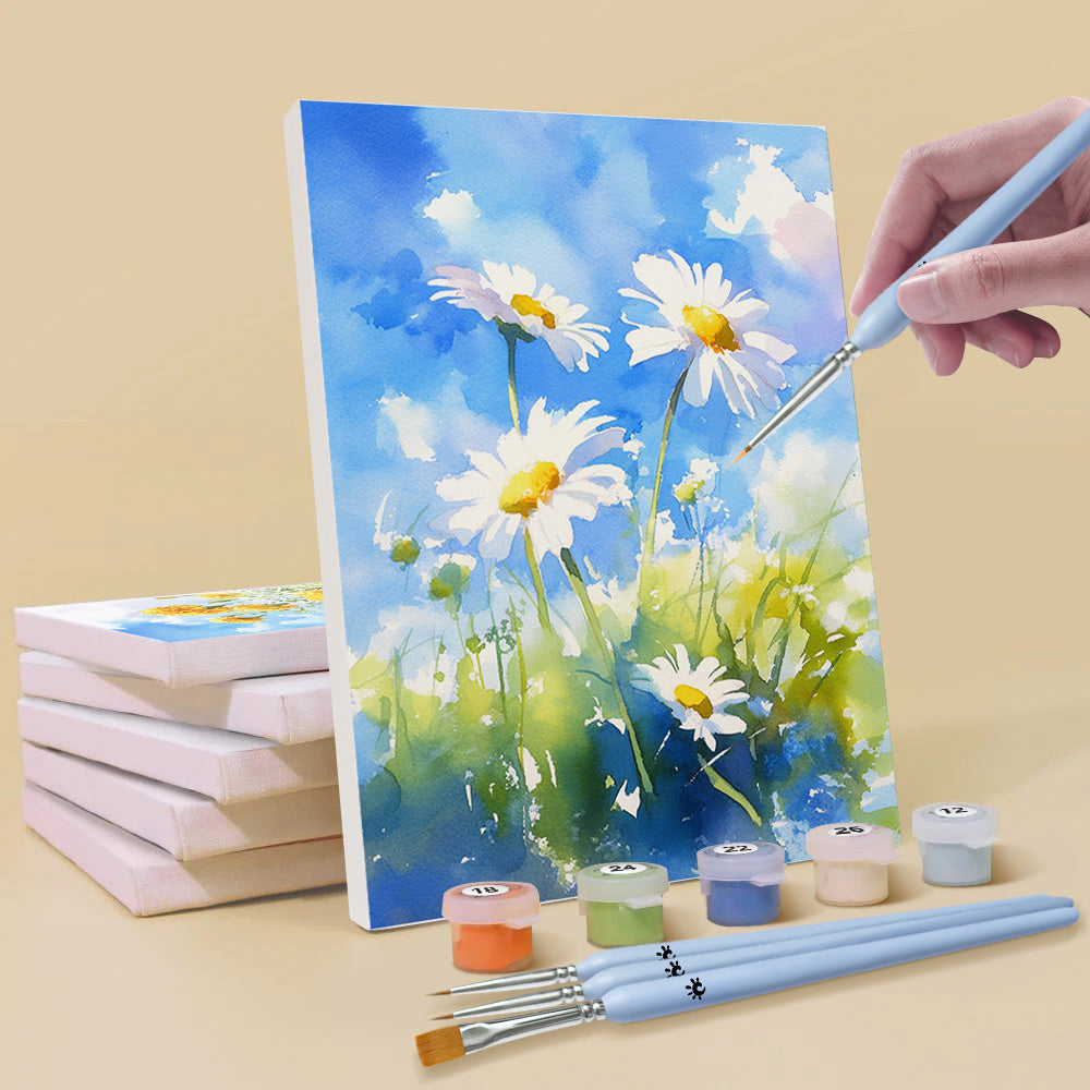 Flores Silvestres 6 Partes Mini Pintar por Números