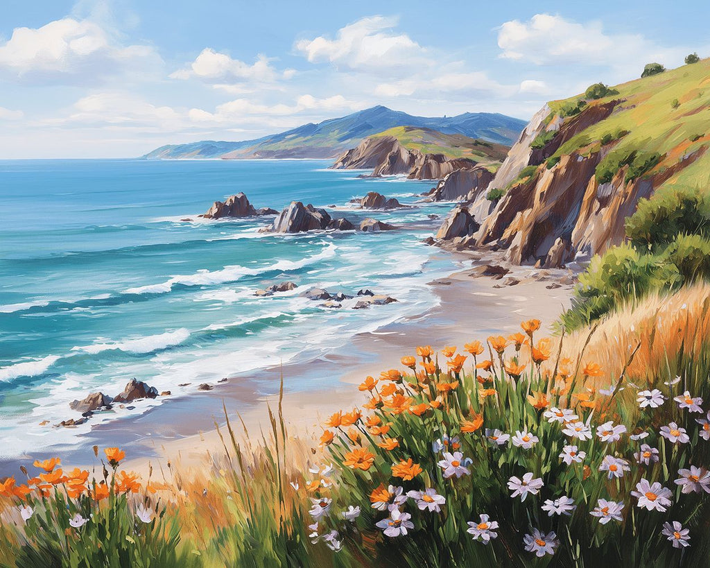 Flores Silvestres en la Costa Pintar por Números
