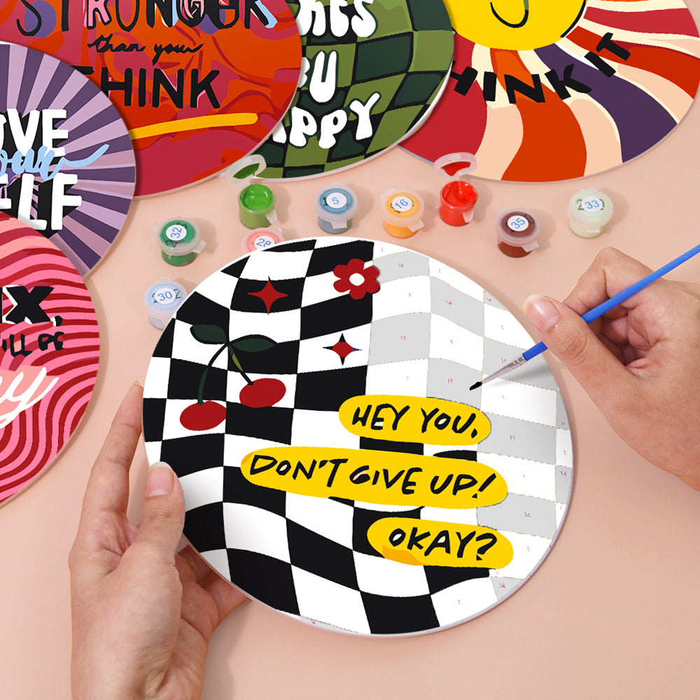 Frases Motivadoras 6 Salvamanteles Pintar por Números