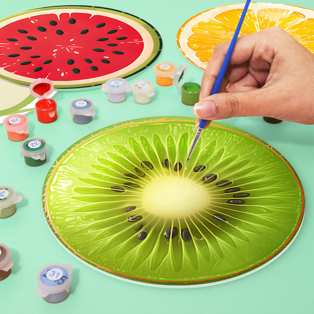 Fruta Fresca 6 Salvamanteles Pintar por Números