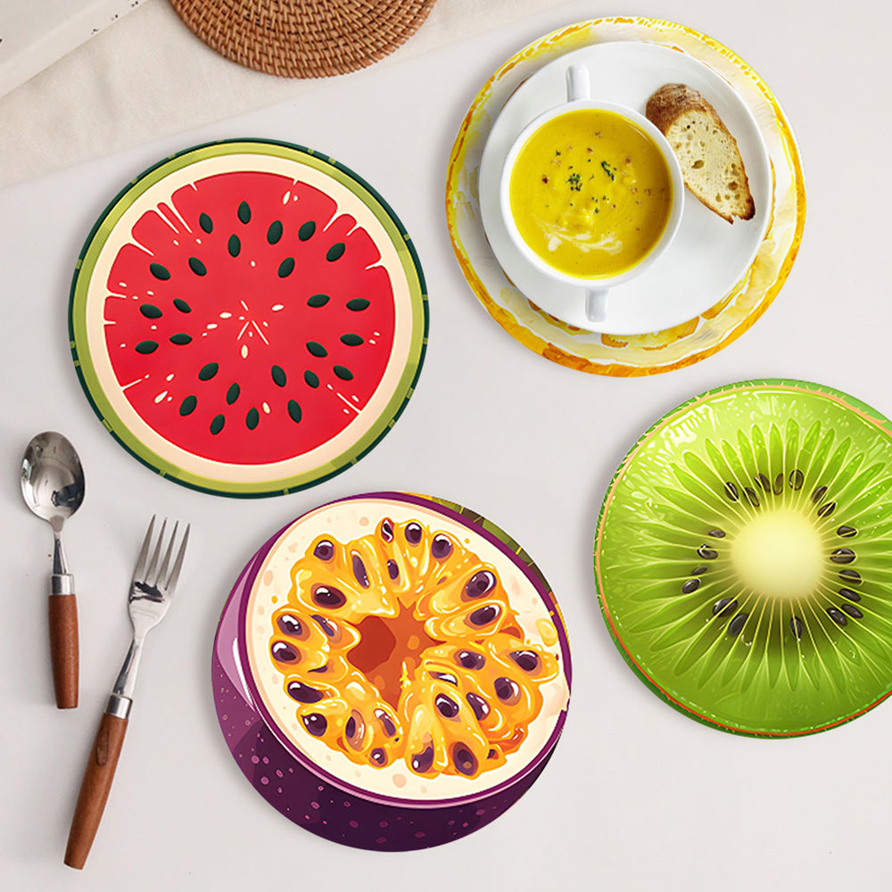 Fruta Fresca 6 Salvamanteles Pintar por Números