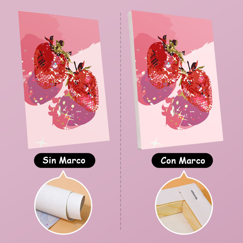 Fruta Metálica 6 Partes Mini Pintar por Números