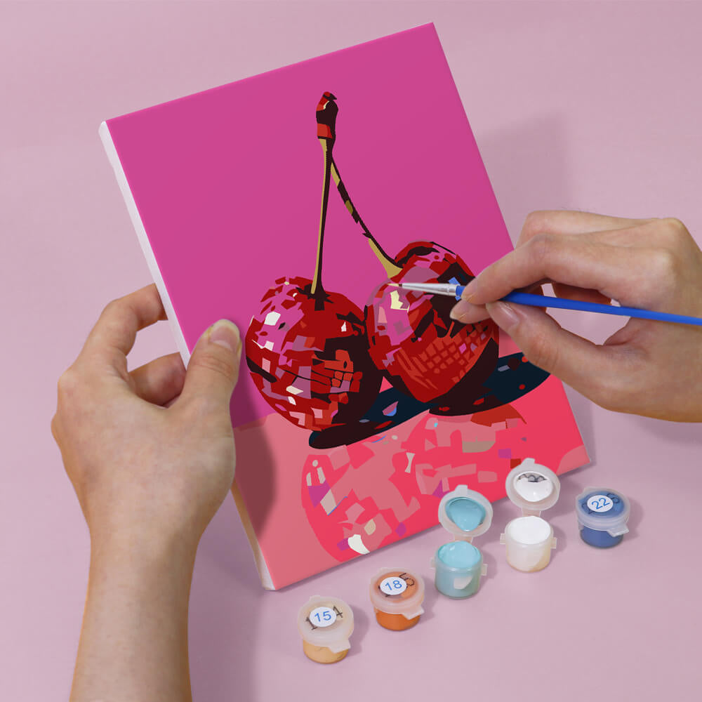 Fruta Metálica 6 Partes Mini Pintar por Números