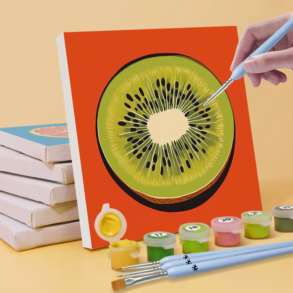 Frutas Frescas 6 Partes Mini Pintar por Números