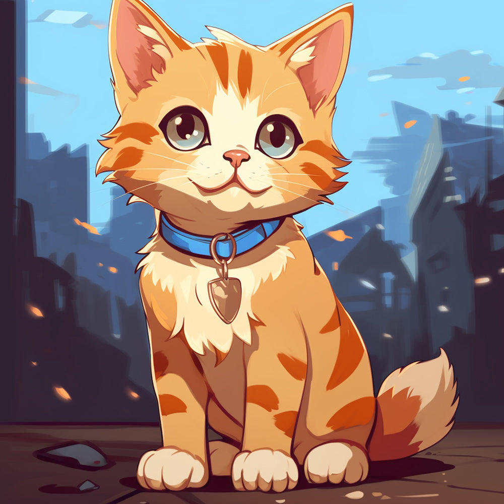 Gato con Sonrisa Pintar por Números