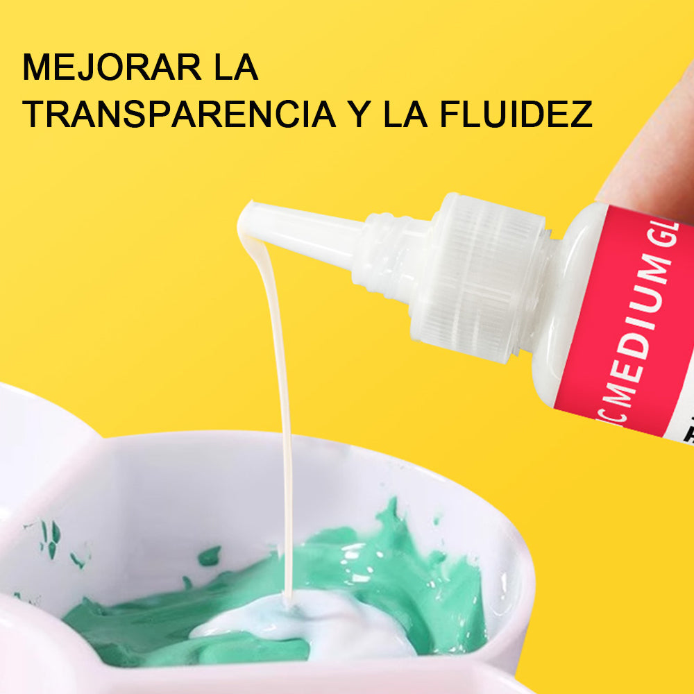 Gel Brillante Acrílico Profesional de 30 ml para Pintar por Números