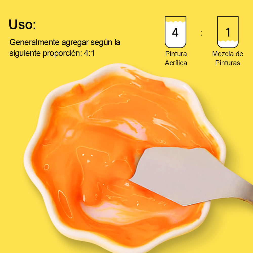 Gel Brillante Acrílico Profesional de 30 ml para Pintar por Números