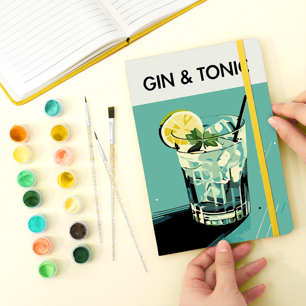 Gin Tonic Cuaderno Pintar por Números