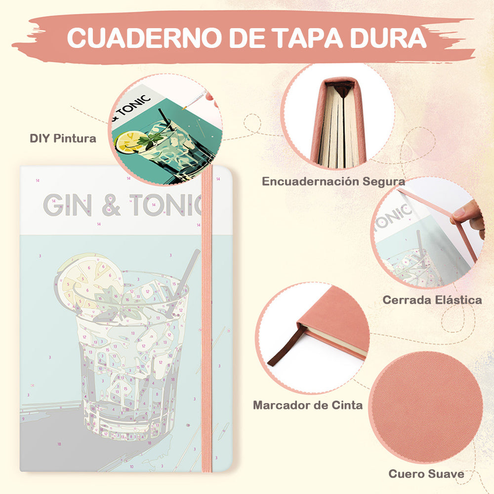 Gin Tonic Cuaderno Pintar por Números