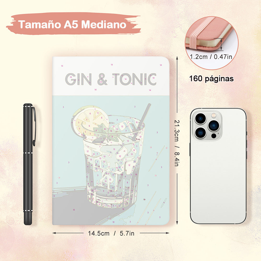 Gin Tonic Cuaderno Pintar por Números
