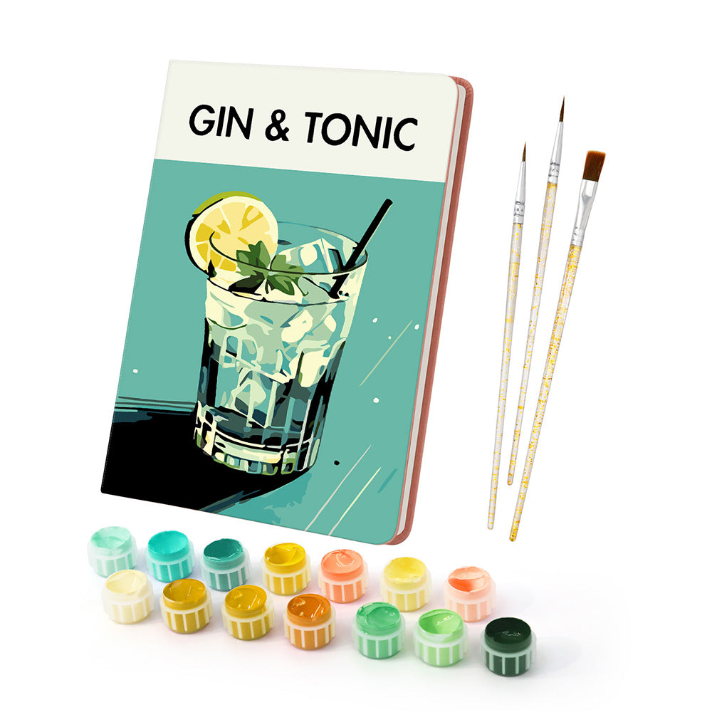 Gin Tonic Cuaderno Pintar por Números