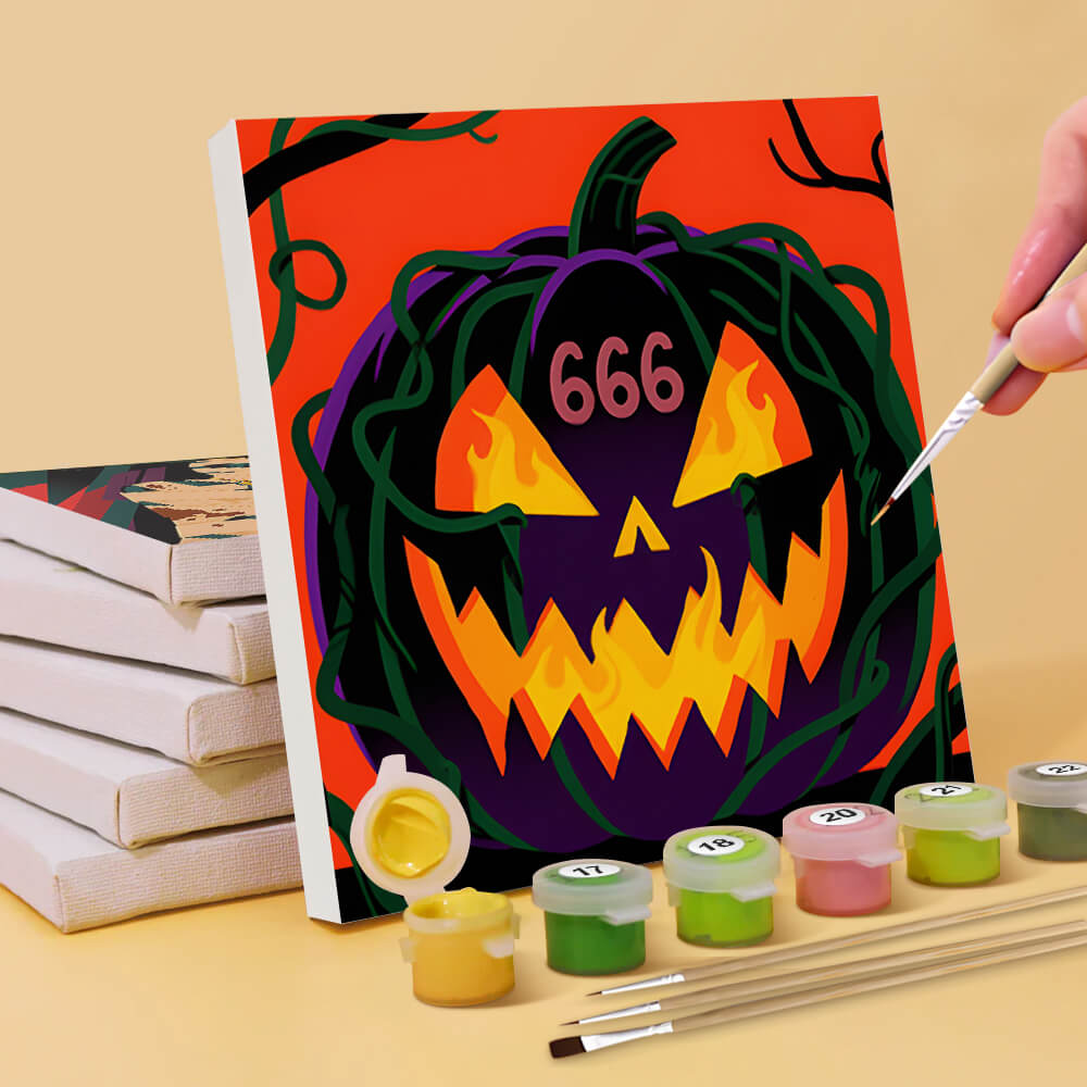 Halloween Espeluznante 6 Partes Mini Pintar por Números