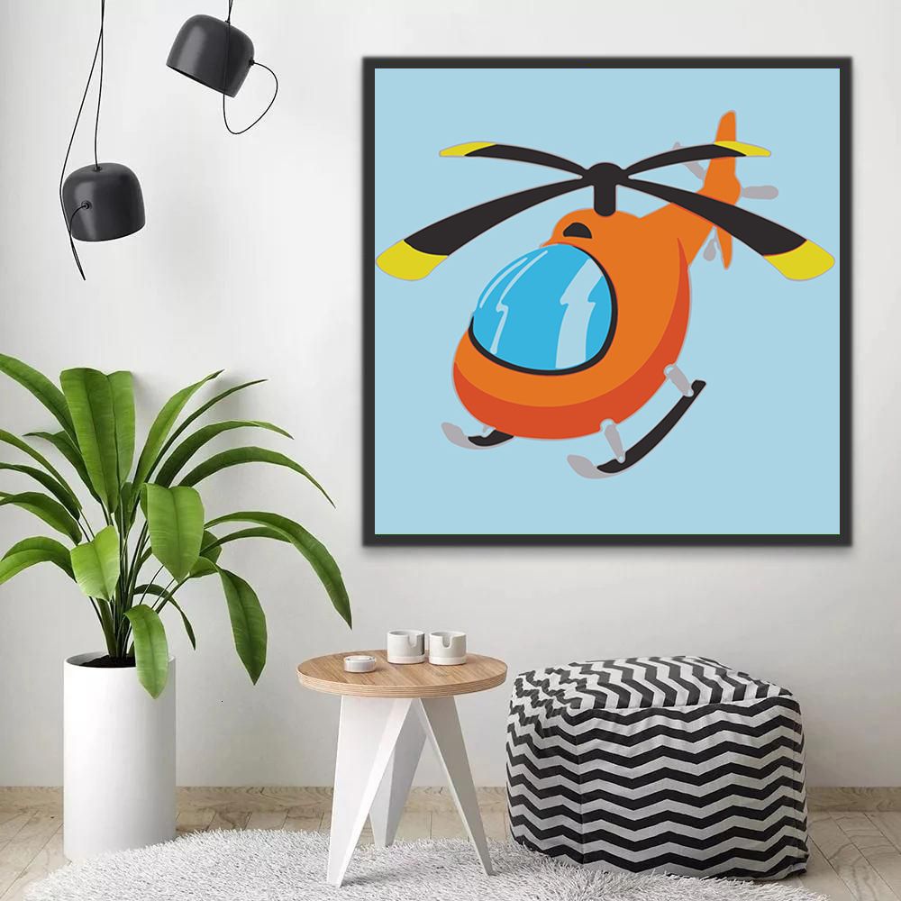 Helicóptero Pintar por Números Niños