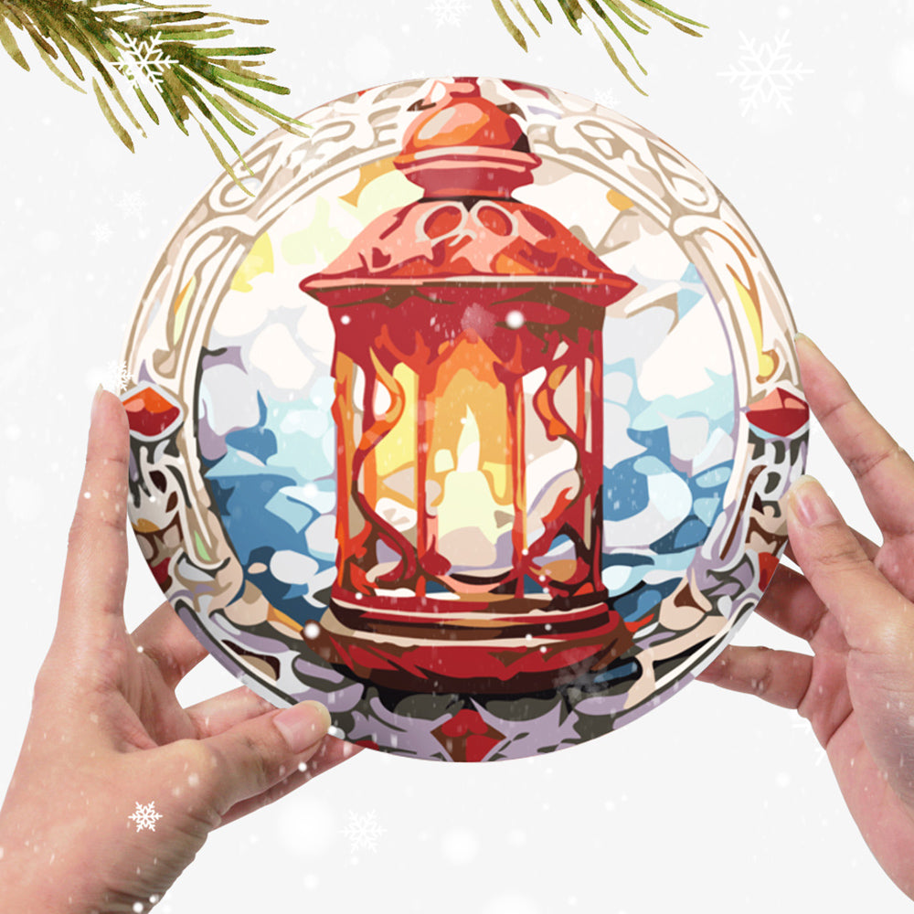 Hombre de Jengibre de Navidad 6 Salvamanteles Pintar por Números