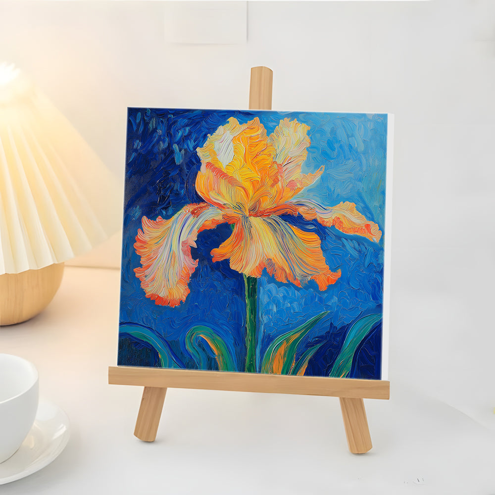 Iris Naranja Mini Pintar por Números
