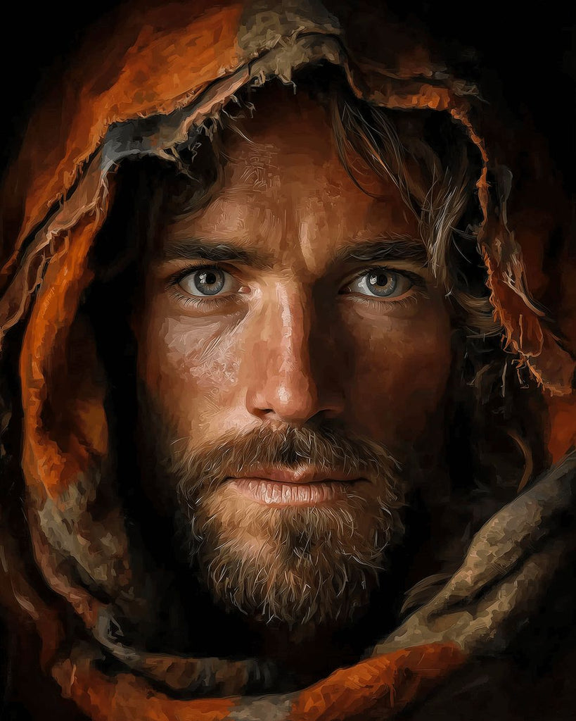 Jesús con Ojo Firme Pintar por Números