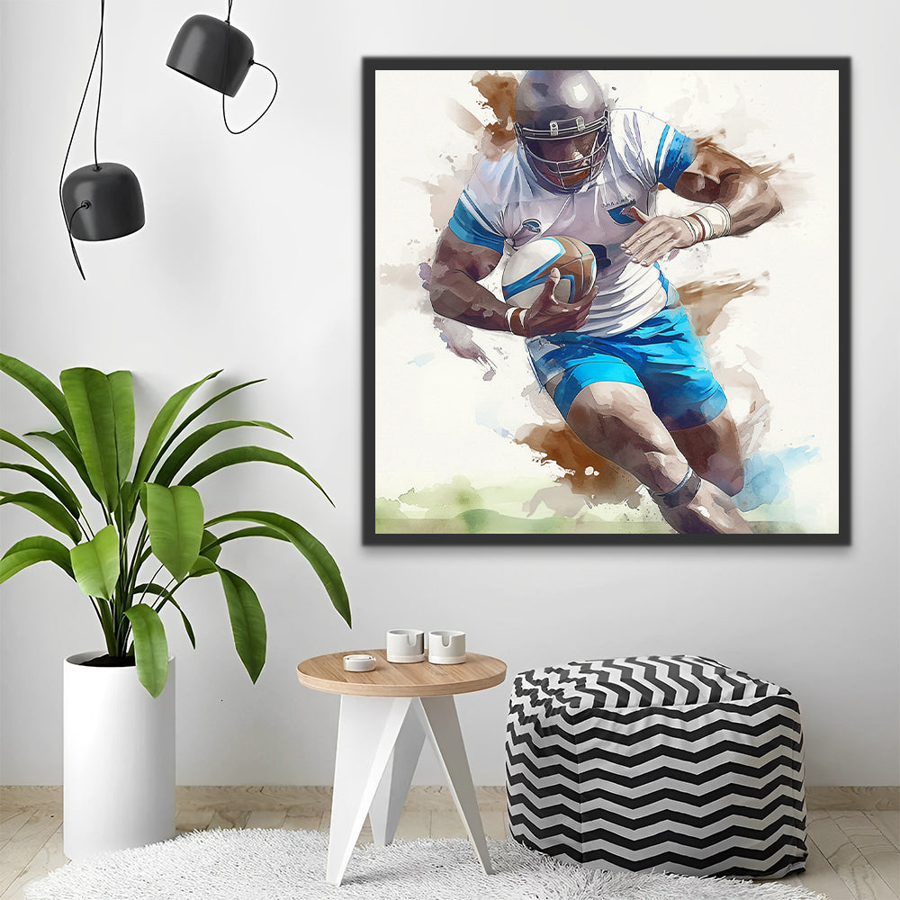 Jugador de Rugby Pintar por Números