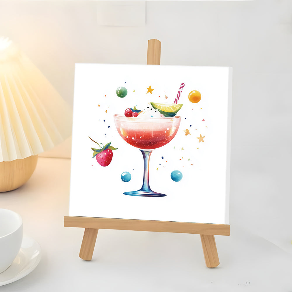 Jugo de Fruta de Verano Mini Pintar por Números