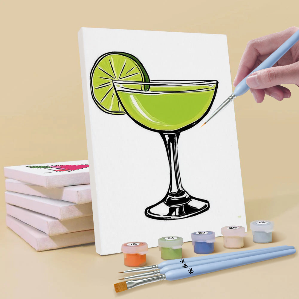 Jugo Delicioso 6 Partes Mini Pintar por Números