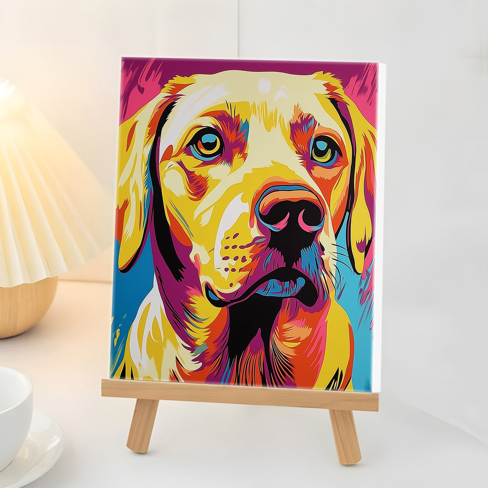 Labrador Serio Mini Pintar por Números