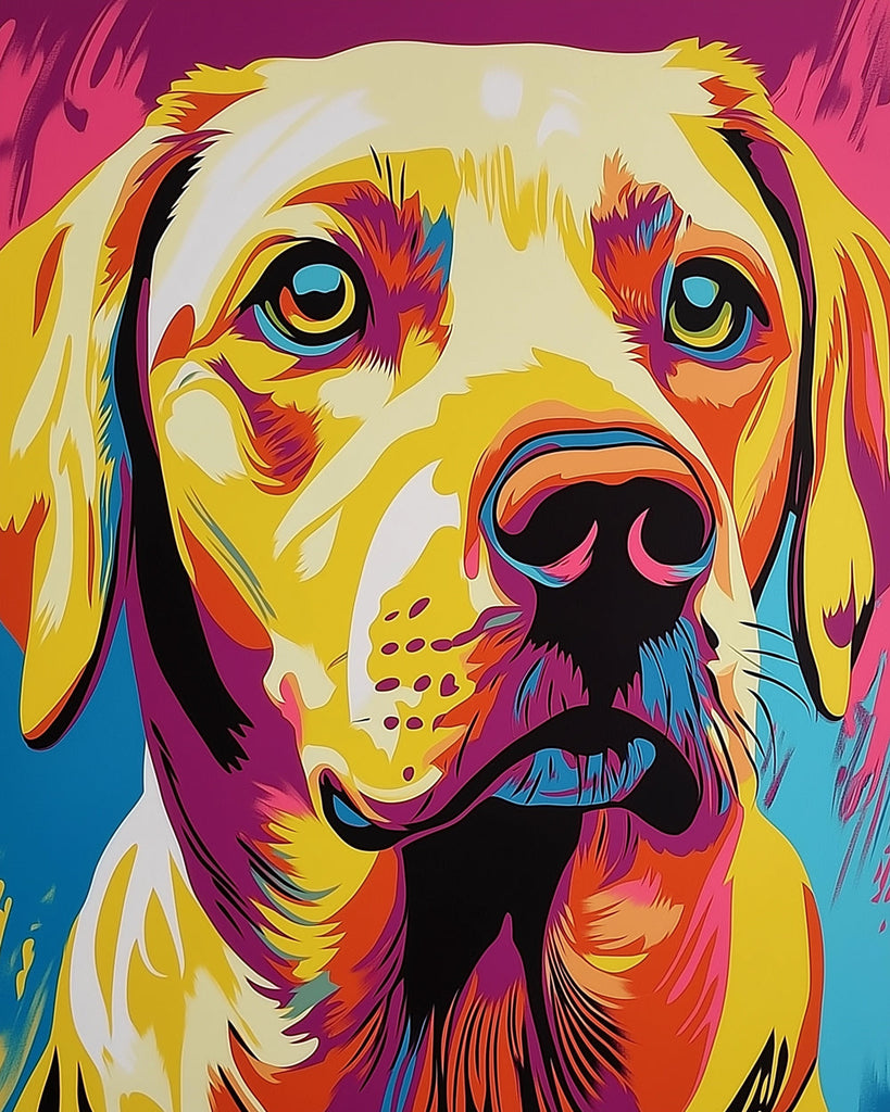 Labrador Serio Mini Pintar por Números