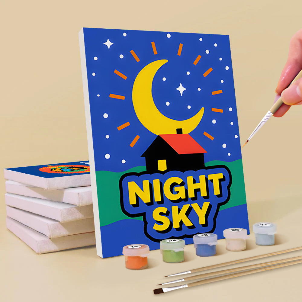 Las Pinturas Azules de Van Gogh 6 Partes Mini Pintar por Números