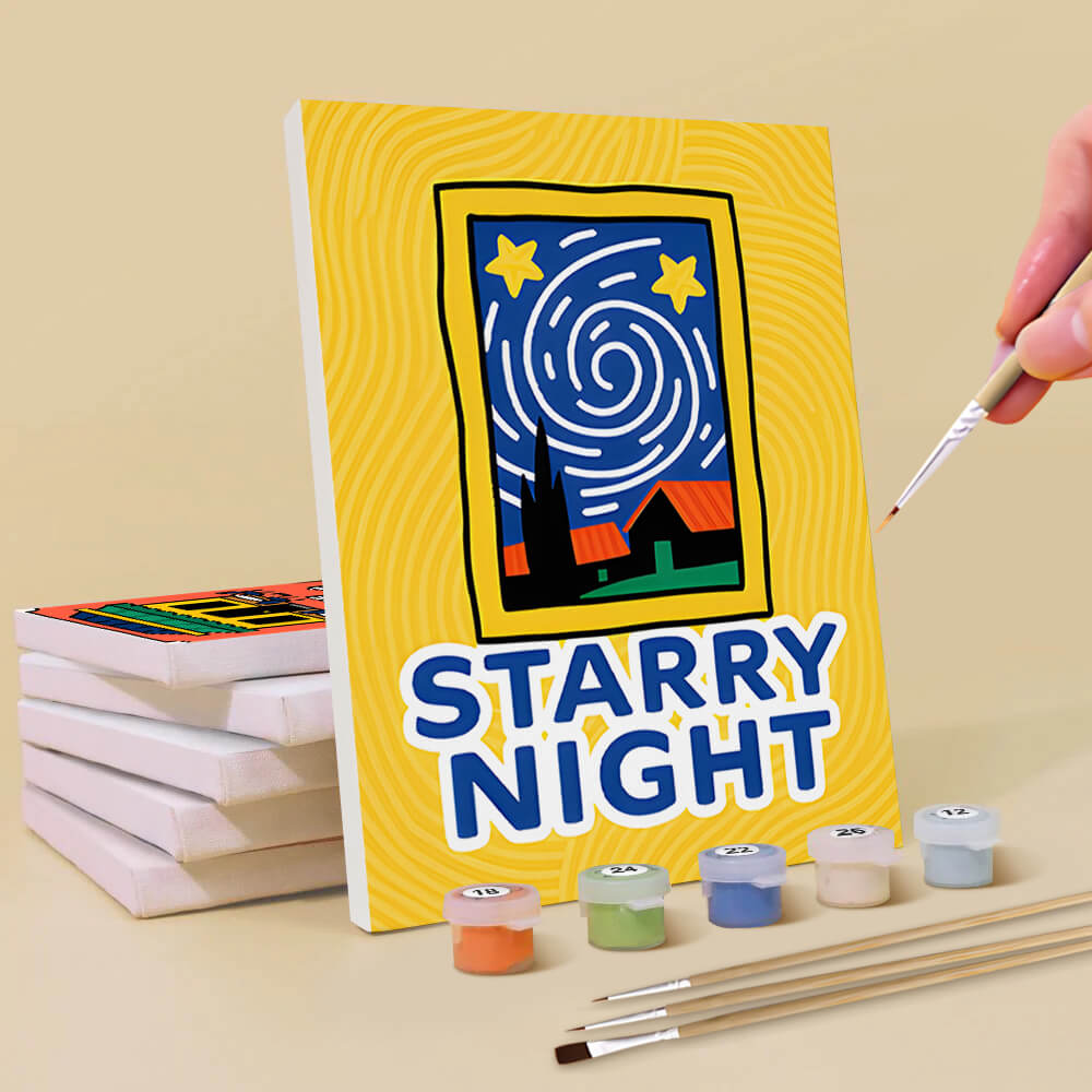 Las Pinturas de Van Gogh 6 Partes Mini Pintar por Números