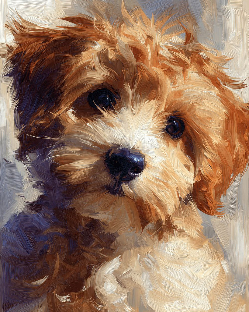 Lindo Perro Maltés Pintar por Números