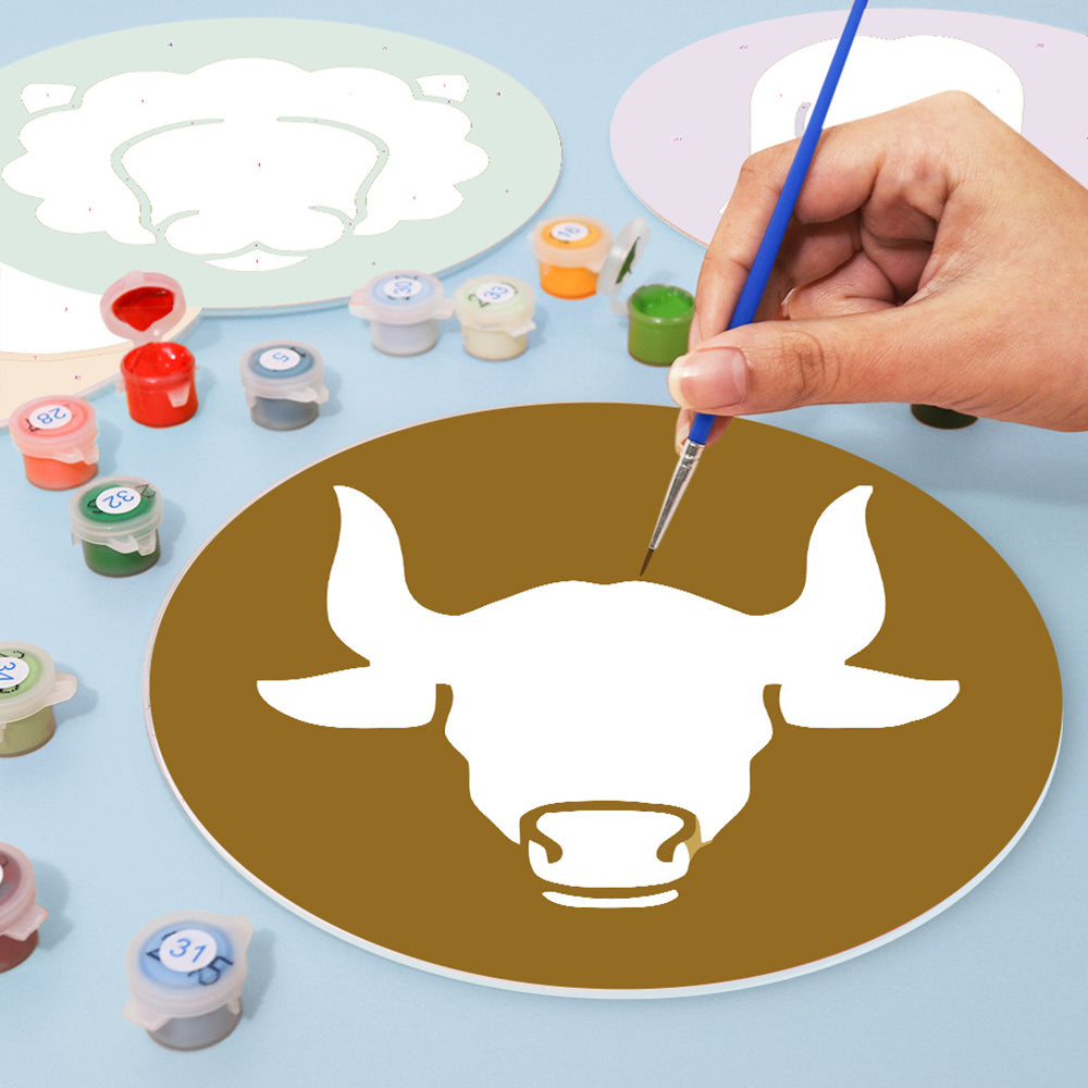 Logotipo de Constelación de Dibujos Animados 12 Salvamanteles Pintar por Números