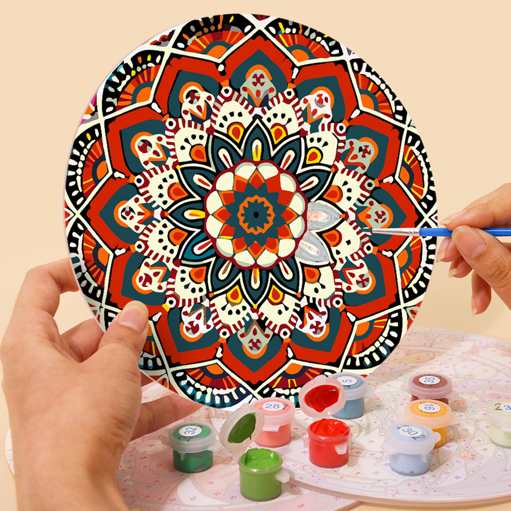 Mandala Complejo 6 Salvamanteles Pintar por Números