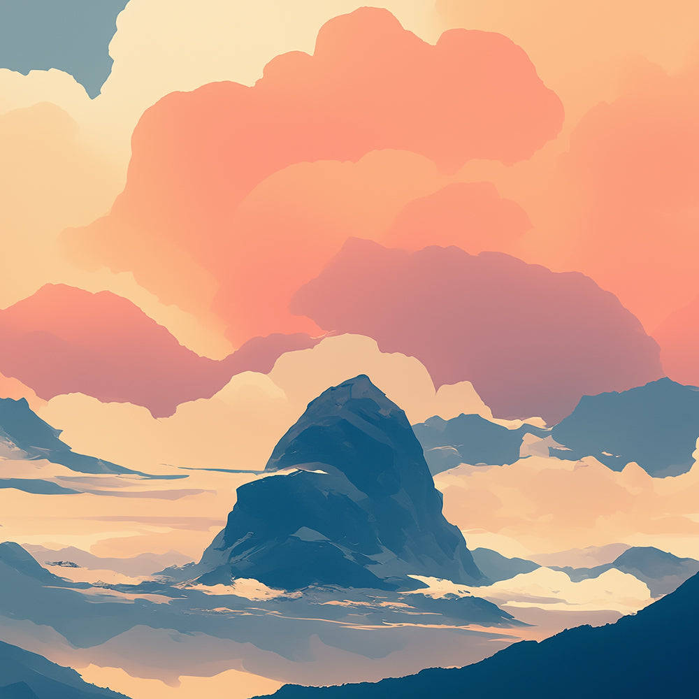 Mar de Nubes Mini Pintar por Números