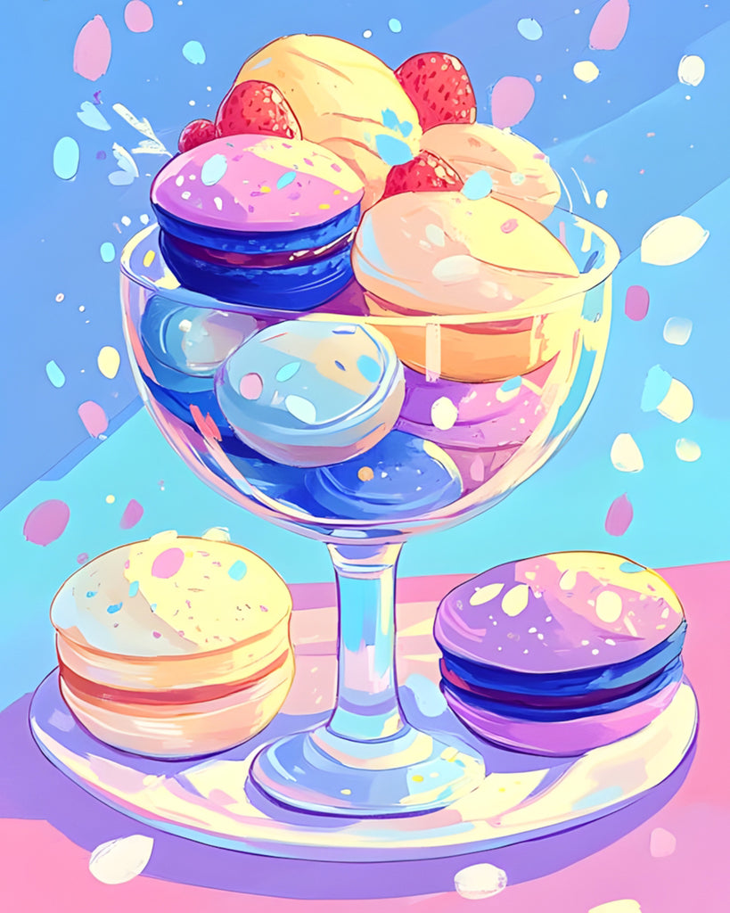 Marcarons Delicioso Pintar por Números