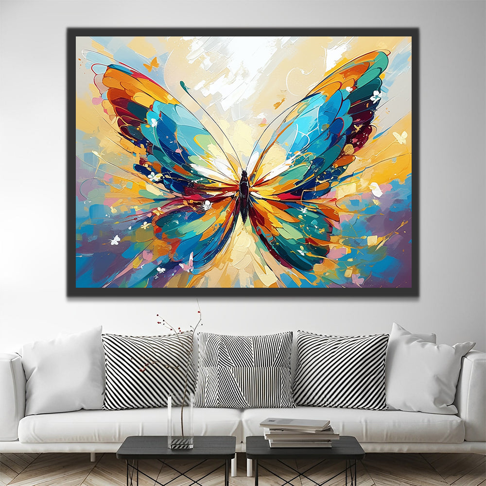 Mariposa Colorida Pintar por Números