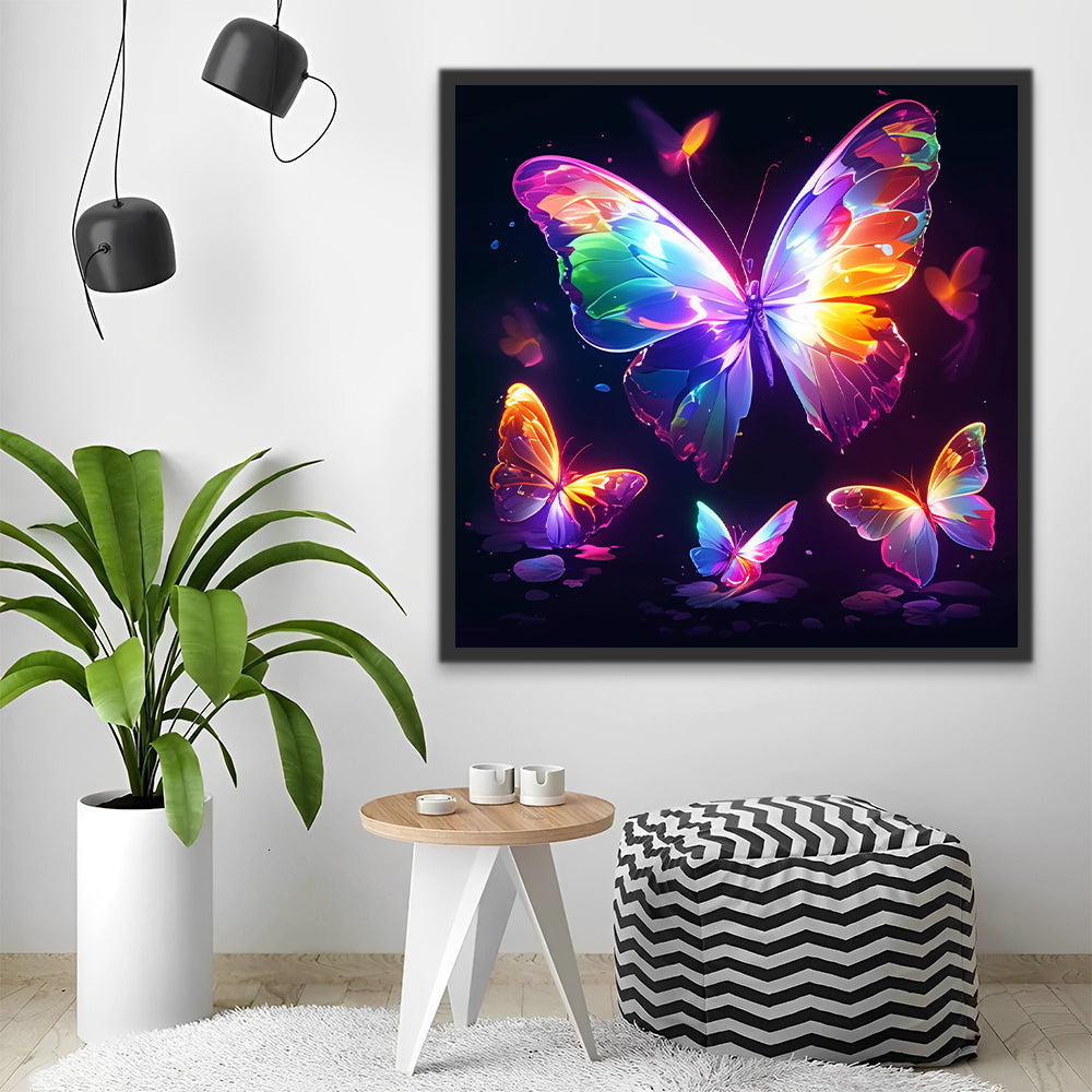 Mariposas Brillantes Pintar por Números