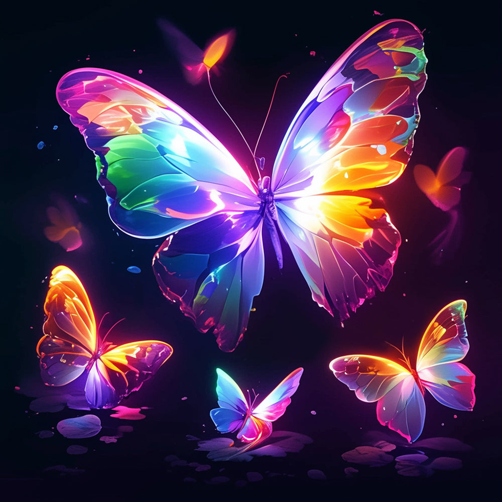Mariposas Brillantes Pintar por Números
