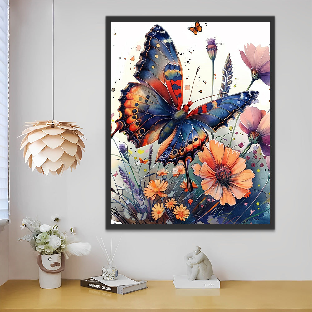 Mariposas Volando por las Flores Pintar por Números