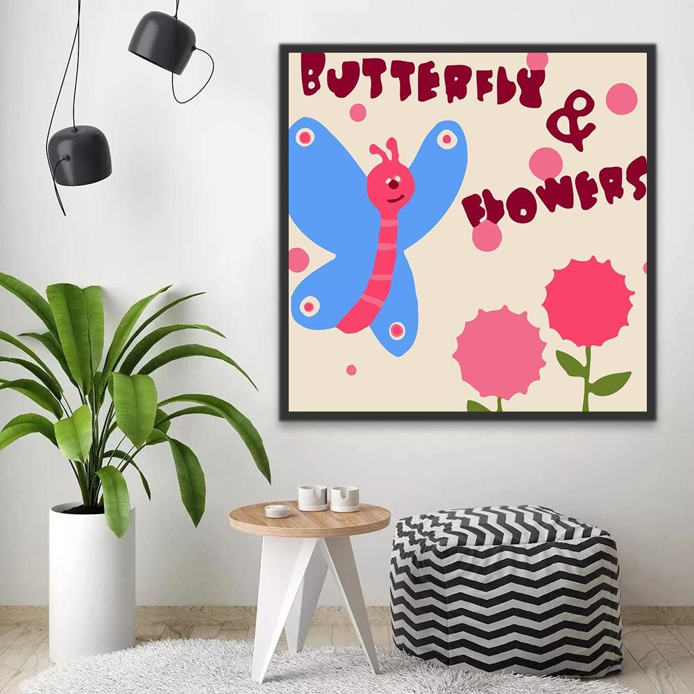 Mariposas y Flores Pintar por Números Niños