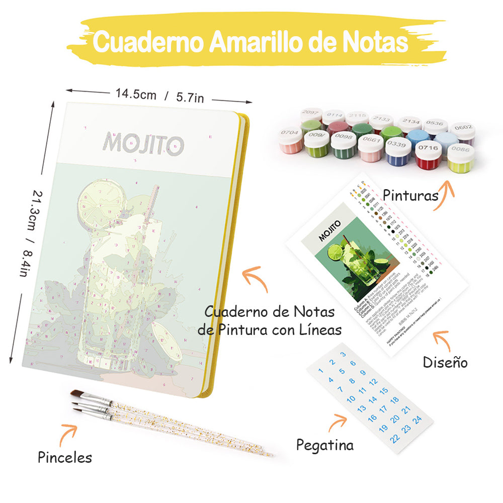 Mojito de Limón Cuaderno Pintar por Números