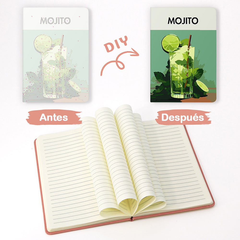 Mojito de Limón Cuaderno Pintar por Números