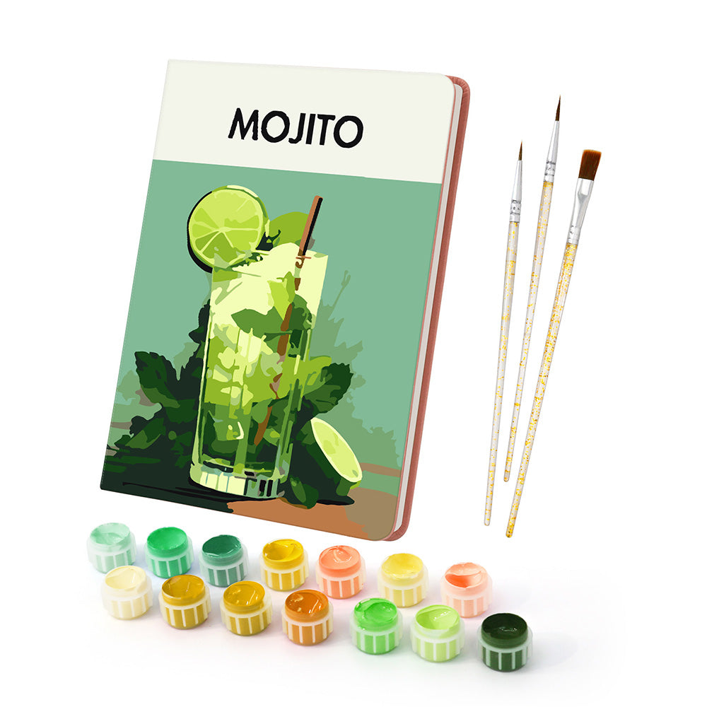 Mojito de Limón Cuaderno Pintar por Números
