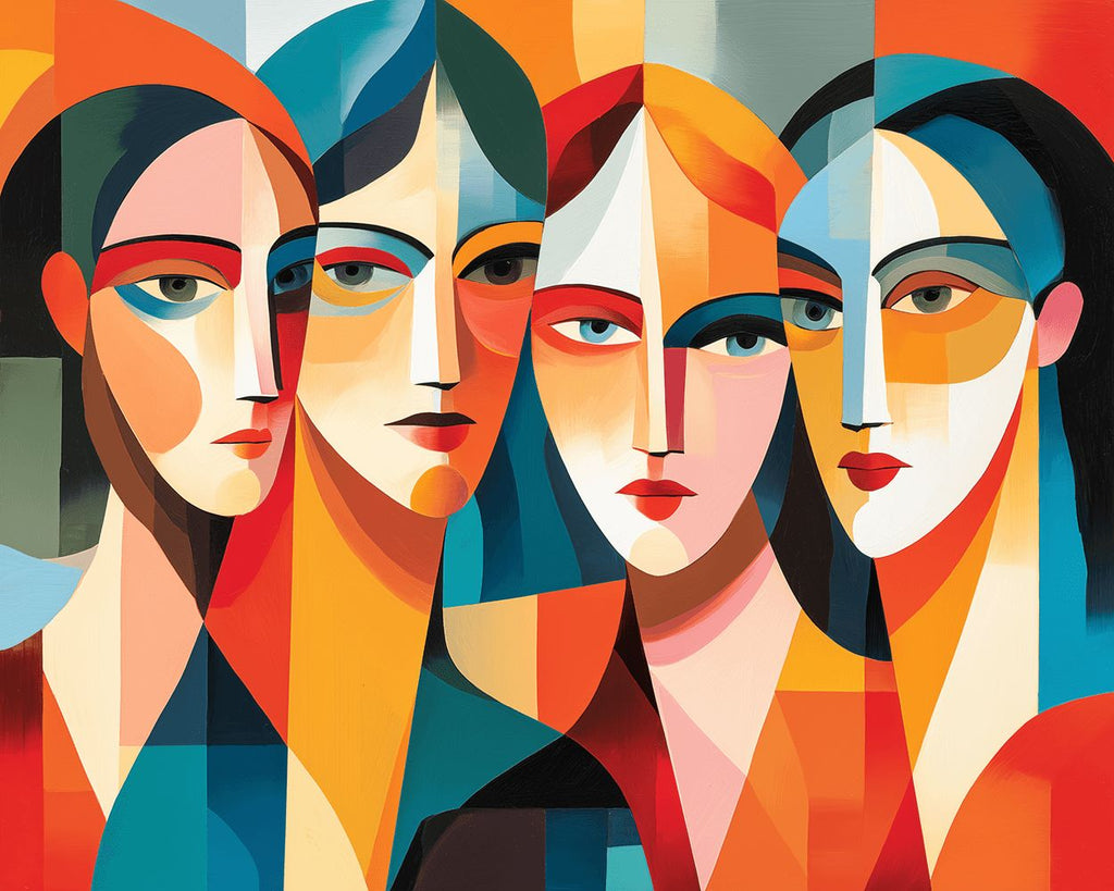 Mujeres Abstractas al Estilo de Picasso Pintar por Números