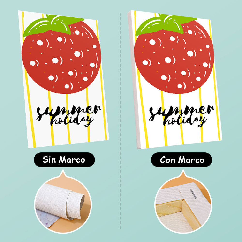 Paletas de Frutas de Verano 6 Partes Mini Pintar por Números