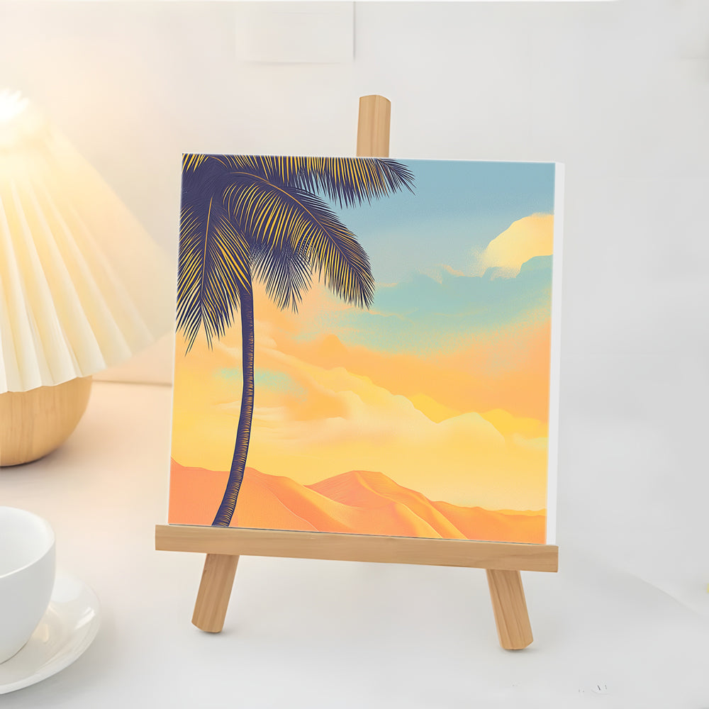 Palmera Alta Mini Pintar por Números