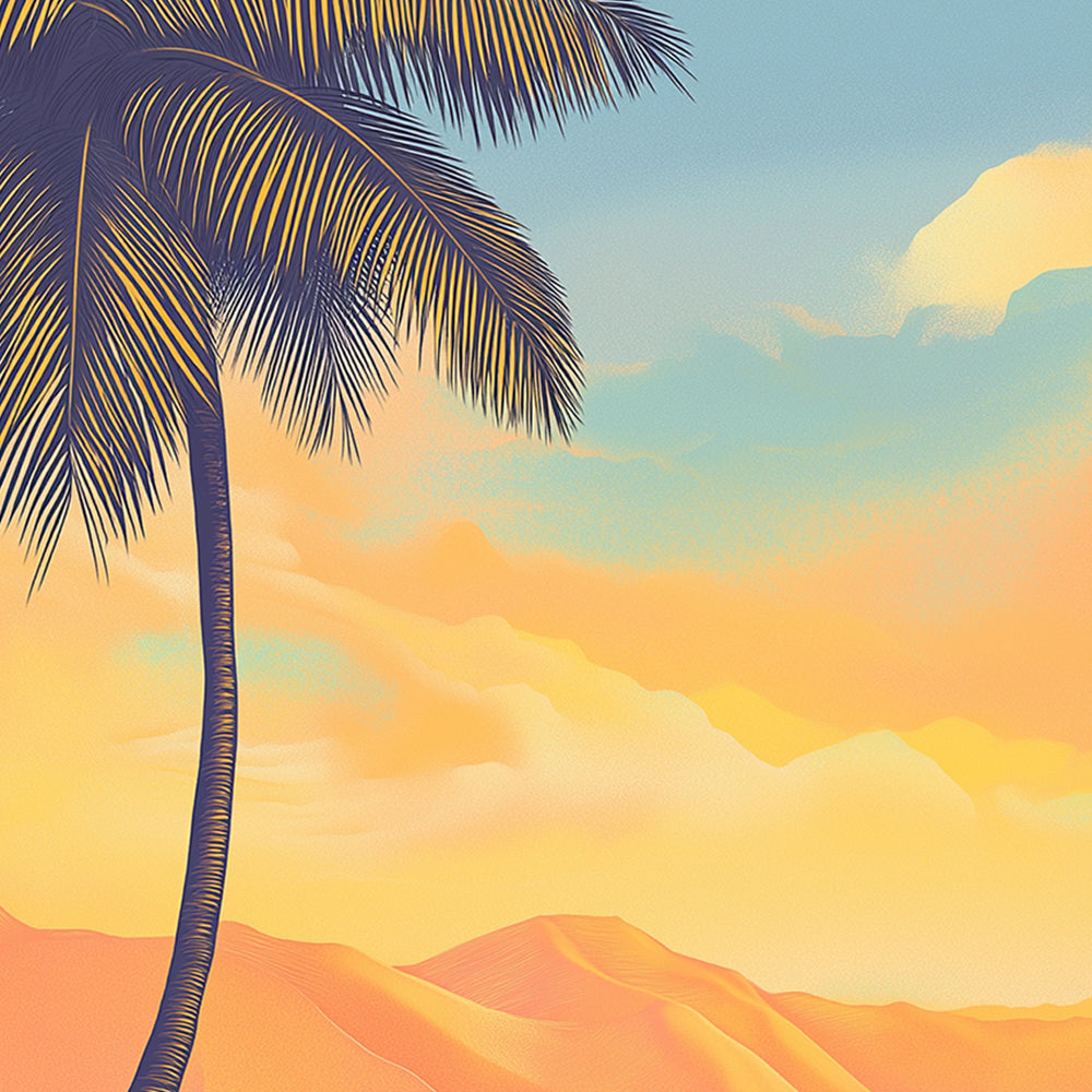 Palmera Alta Mini Pintar por Números