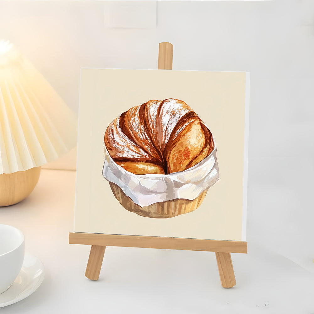 Pan en la Cesta Mini Pintar por Números