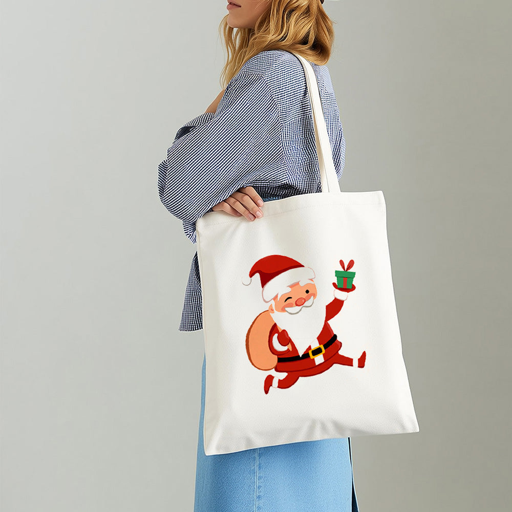 Papá Noel Feliz Bolsa de Lienzo Pintar por Números