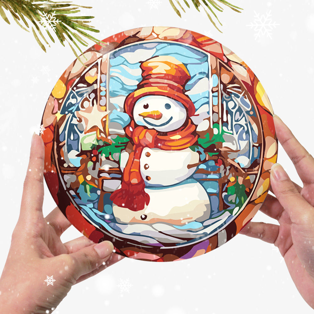 Papá Noel y Árbol de Navidad 6 Salvamanteles Pintar por Números
