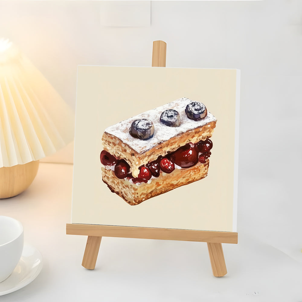 Pastel Sabroso de Napoleón Mini Pintar por Números