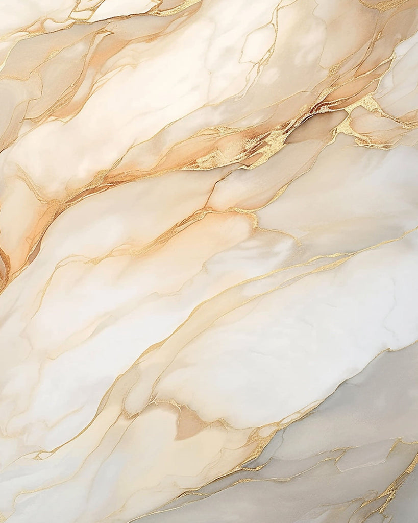 Patrón de Mármol Blanco con Vetas Doradas Pintar por Números