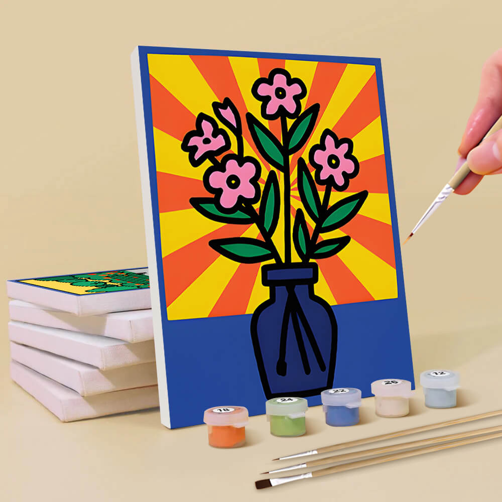 Pequeñas Pinturas de Bodegón 6 Partes Mini Pintar por Números